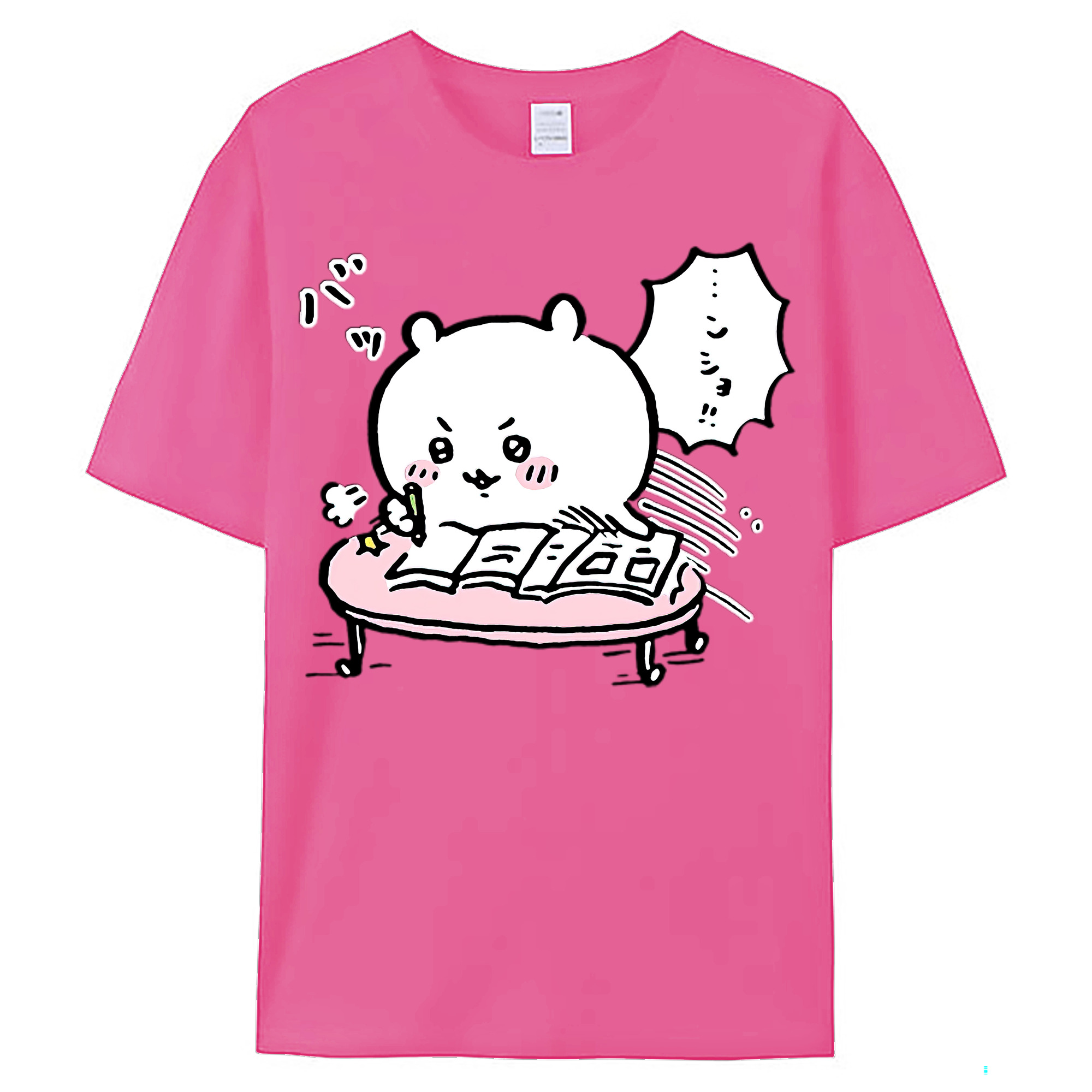 （画像用） ちいかわ ちいかわ Chii-kawa chiikawa レディースカジュアルプリントTシャツ（綿100％）